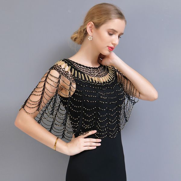 1920s shawl wraps gatsby beaded evening cape bridal shawls bolero flapper cover up weddingg, Blue;gray